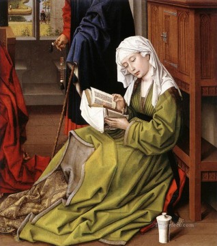 Rogier van der Weyden Painting - La Magdalena leyendo al pintor holandés Rogier van der Weyden